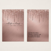 Parties scintillant or rose Écran de collier (Devant & derrière)