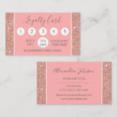 Parties scintillant or rose et poinçon de fidélité (Devant / Derrière)