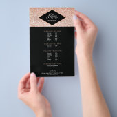 Parties scintillant or rose et prospectus Salon de (Poignée)