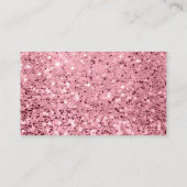 Parties scintillant or Rose géométrique carte de v (Dos)