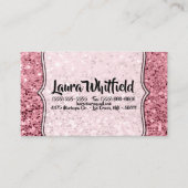 Parties scintillant or Rose géométrique carte de v (Devant)