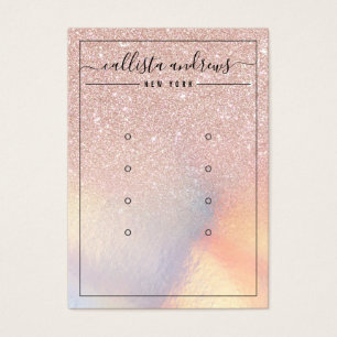 Parties scintillant or rose Iridescente Boucles d'