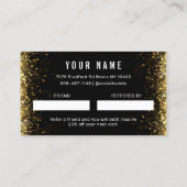 Parties scintillant Or simple Référer une carte d' (Dos)