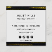 Parties scintillant or Swish et Carte de visite Ca (Dos)