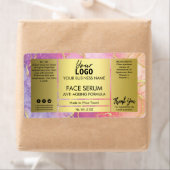 Parties scintillant Or Veins Et Étiquette Sérum Fa (En situation)