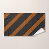 Parties scintillant Orange & Black Stripes (Serviette à main)