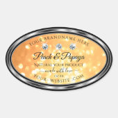 Parties scintillant orange Étiquettes de produits  (Devant)