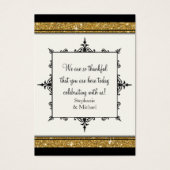 Parties scintillant ornementale or rayé classique (Devant)