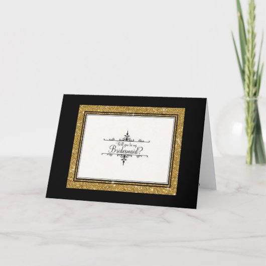 Parties scintillant ornementale or rayé Merci clas (Devant)