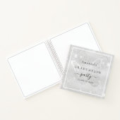 Parties scintillant papillon argenté du livre d'or (Intérieur)