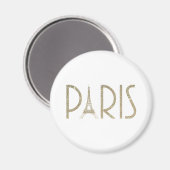 Parties scintillant PARIS Magnet (Recto/Verso)