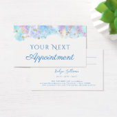 parties scintillant pastel bleu aquarelle Carte de (Bureau)