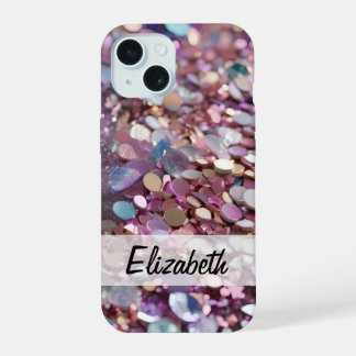 Parties scintillant pastel en violet, bleu, rose e