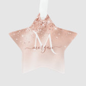 Parties scintillant Peach Rose or Monogramme (dos)