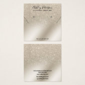 parties scintillant perle collier d'ivoire étalon  (Devant & derrière)