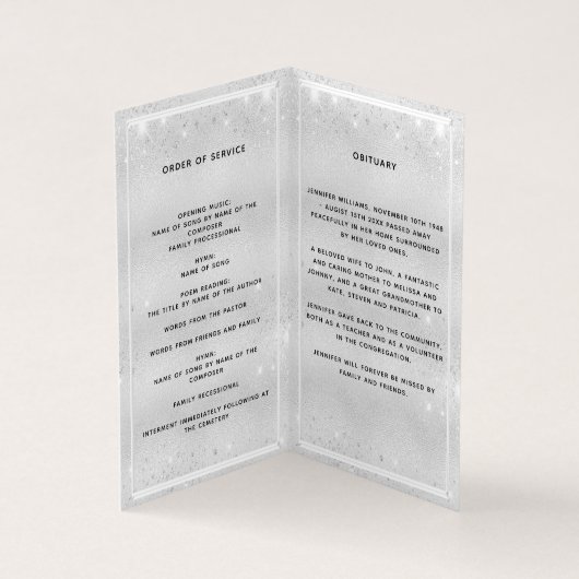 Parties scintillant photo en argent scintille prog (Inside)