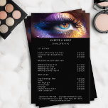 Parties scintillant photo moderne, maquillage Salo<br><div class="desc">Moderne,  Parties scintillant photo maquillage,  tarif Flyer. Modifiez votre produit en quelques minutes en ajoutant vos données. Vous pouvez modifier la police/la couleur/la position par "personnalisation supplémentaire".</div>