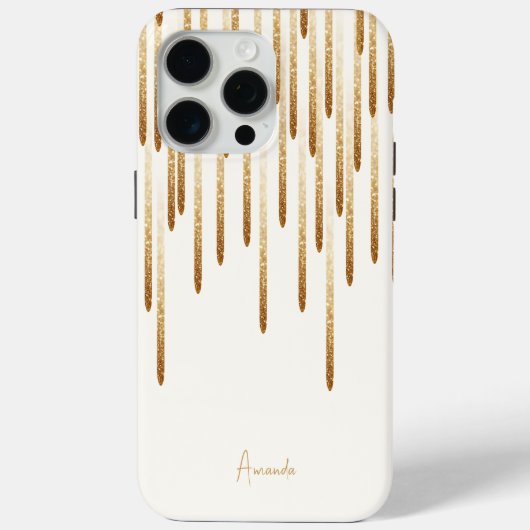 Parties scintillant pluie Coque-Mate coque iphone (Verso)