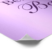 Parties scintillant pourpre pieds Affiche de bie (Coin)