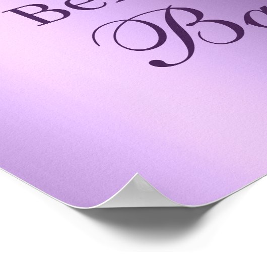 Parties scintillant pourpre pieds Affiche de bie (Coin)