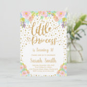 Parties scintillant Princesse Invitation d'anniver (Debout devant)