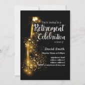 Parties scintillant Retraite Invitation à célébrer (Devant)