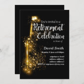 Parties scintillant Retraite Invitation à célébrer (Devant / Derrière)
