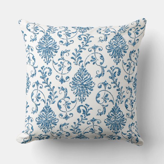Parties scintillant réversible violet/bleu Coussin (Recto)