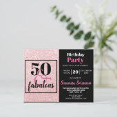 Parties scintillant rose 50 & Fabuleux Invitation  (Debout devant)
