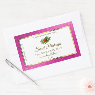 Parties scintillant rose Blanc Produit Étiquettes