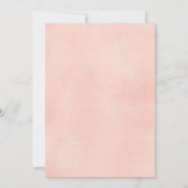 Parties scintillant rose cerf Invitation d'anniver (Dos)