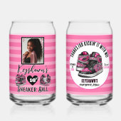 Parties scintillant rose chaud Basket Ball photo A (Verso)