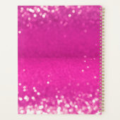 Parties scintillant rose chaud Bokeh Monogramme (Dos)