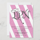 Parties scintillant rose-chaud des invitations de  (Devant)
