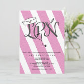 Parties scintillant rose-chaud des invitations de  (Debout devant)