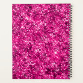 Parties scintillant rose chaud élégant et Monogram (Dos)