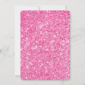 Parties scintillant rose chaud "One" Carte de prem (Dos)