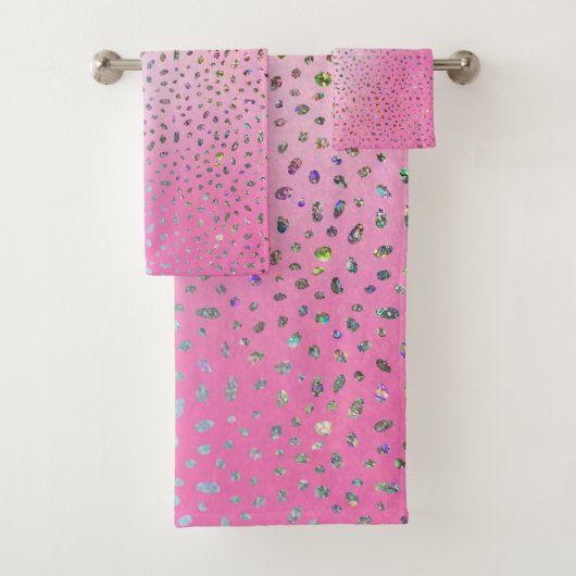 Parties scintillant rose Cheetah Imprimer (En situation)