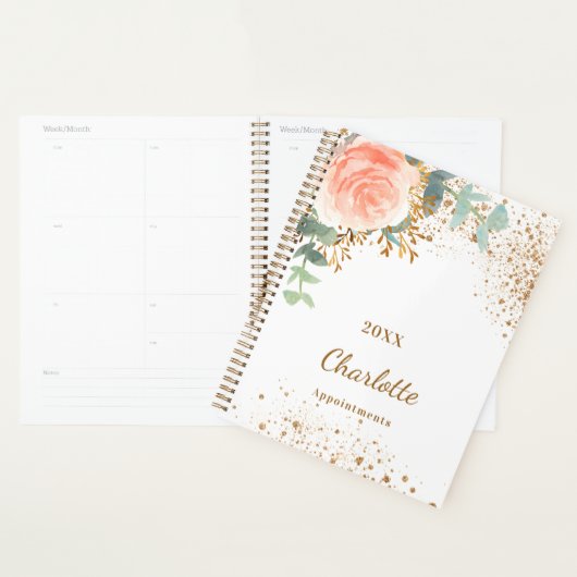 parties scintillant rose d'or floral eucalyptus mo (Devant avec enveloppe)