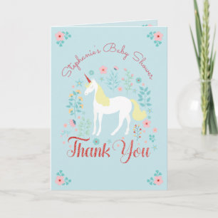 Parties scintillant Rose d'or Unicorn Merci de Bab
