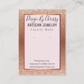 Parties scintillant Rose En Or Et Carte D'Affichag (Devant)