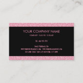 Parties scintillant Rose Et Carte de visite Grille (Dos)