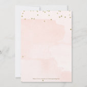 parties scintillant rose et or Invitation 40e anni (Dos)