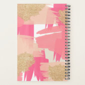 Parties scintillant rose et or moderne Motif Abstr (Dos)