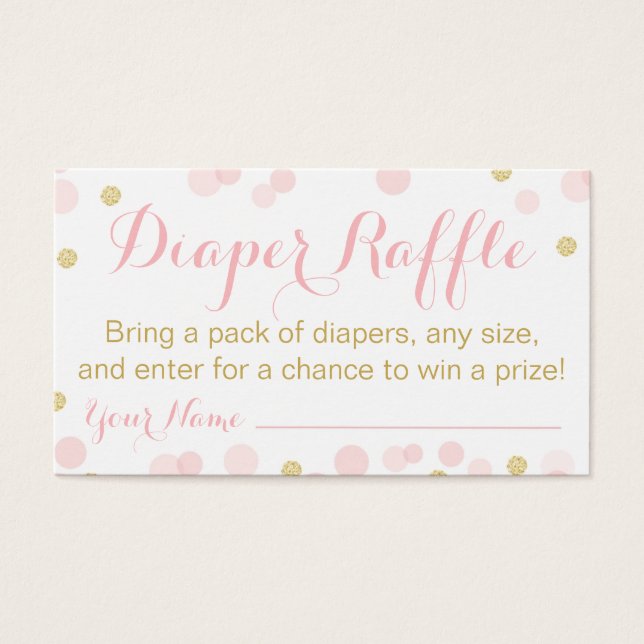 Parties scintillant rose et or Raffle Confetti (Devant)