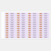 Parties scintillant rose fer ballons Étiquettes (Feuille)