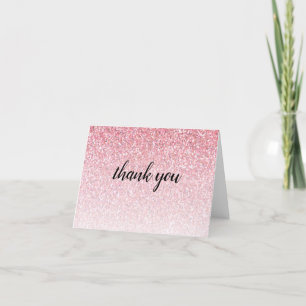 Parties scintillant rose Glam Merci anniversaire
