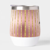 Parties scintillant Rose Gold Ajouter un texte (Droite)