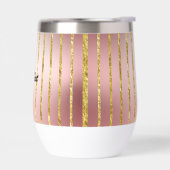 Parties scintillant Rose Gold Ajouter un texte (Gauche)