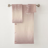 Parties scintillant rose Gold Blush - Votre texte (En situation)